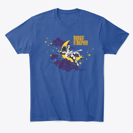 Astronaut Rockin' on the Moon | Fantasy Graphic Tee for Everyday Style