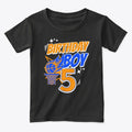 5th Birthday Basketball 5thbirthday Graphic T Shirt