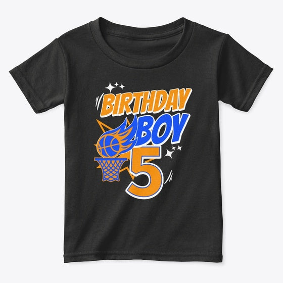 5th Birthday Basketball 5thbirthday Graphic T Shirt