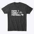 Faith Family Football | Fantasy Graphic Tee for Everyday Style