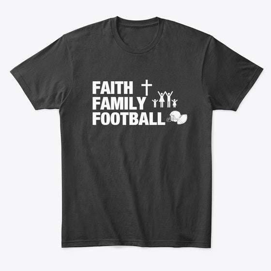 Faith Family Football | Fantasy Graphic Tee for Everyday Style