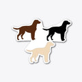 labrador retriever silhouettes | Premium Unisex T-Shirt, Trending Graphic Tee