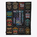 Retired Electrician Collage Graphic T Shirt