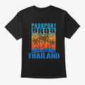 Passport Bros Black Graphic T Shirt