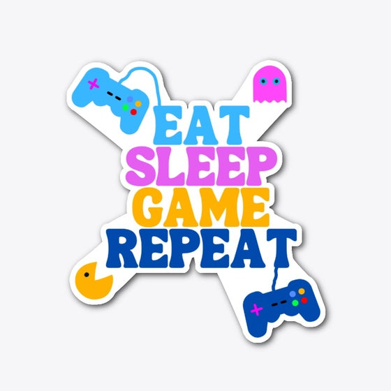 Eat sleep game repeat Apparel Premium Print Everyday Wear