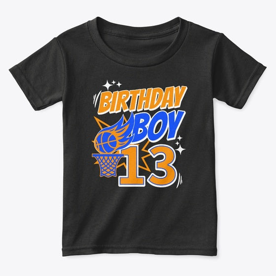 13th Birthday Basketball T Graphic T Shirt