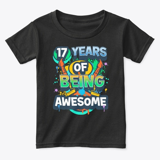 17th Birthday Artist Painter Graphic T Shirt