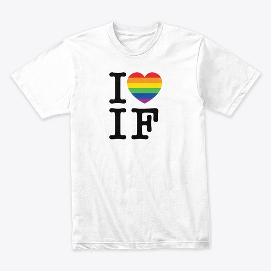 I Heart IF Rainbow Apparel Streetwear Style Gift Ready