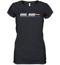 Dad Bob Average American Hero Vintage Women039S V Neck T Shirt