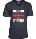 Easily Distracted By Big Butts Thick Thighs V Neck T Shirt