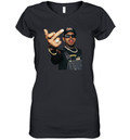Chris Brown Middle Finger Women039S V Neck T Shirt