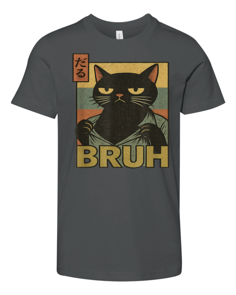 Cat Bruh Meme Japanese Anime Premium Youth T Shirt
