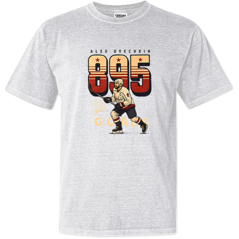 Alex Ovechkin 895 Goals Dyed Heavyweight T Shirt