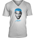 Amon Ra St Brown Blue Hair V Neck T Shirt