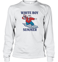 Bear White Boy Summer Long Sleeve T Shirt