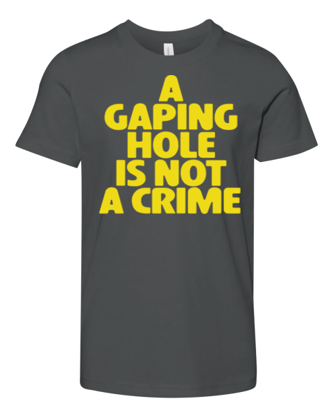 A Gaping Hole Is Not A Crime Premium Youth T Shirt