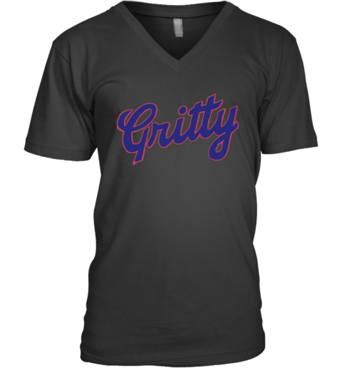 Detroit Gritty Tigs V Neck T Shirt
