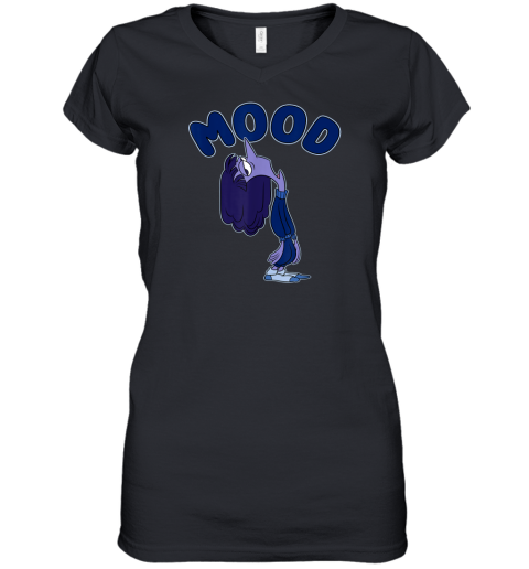 Disney Pixar Inside Out 2 Mood Ennui Bored Women039S V Neck T Shirt