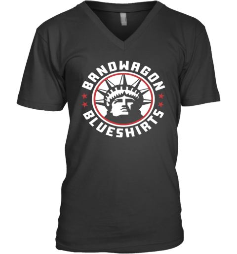 Bandwagon Blueshirts Liberty V Neck T Shirt