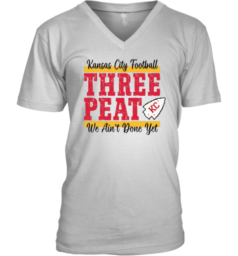 Chiefs Three Peat V Neck T Shirt