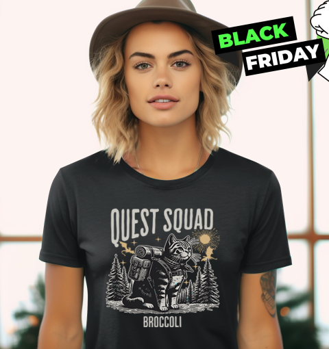 Cat Onyx Storm Quest Squad Broccoli Women039S T Shirt