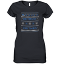 Detroit Lions Gritmas Women039S V Neck T Shirt