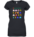 7 Eleven Pac Man Women039S V Neck T Shirt