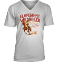 Cowgirl Elopement Wrangler All Behavior Is Communication V Neck T Shirt