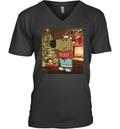 Chill Guy Meme Christmas Costume V Neck T Shirt
