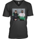 Cooper Dejean X Quinyon Mitchell Eagles Football V Neck T Shirt