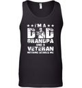 Army I Am A Dad Grandpa And A Veteran Nothing Scares Me Tank Top