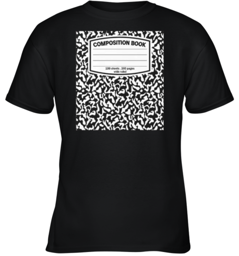 Composition Book Notebook Youth T Shirt