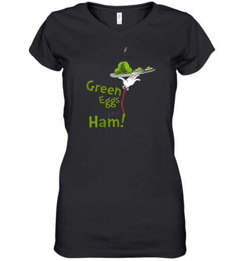 Dr Seuss Green Eggs And Ham Women039S V Neck T Shirt