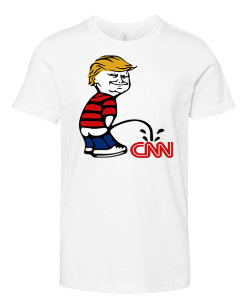 Donald Trump Piss On Cnn Fake News Premium Youth T Shirt