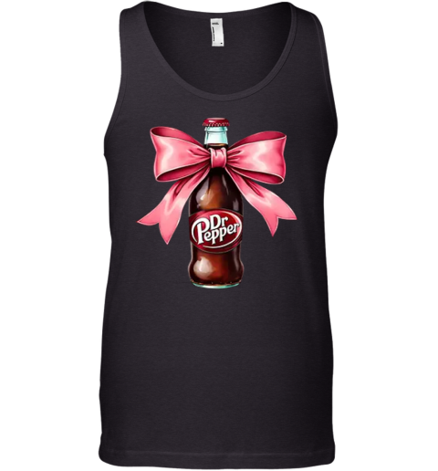 Dr Pepper Pink Bow Coquette Tank Top
