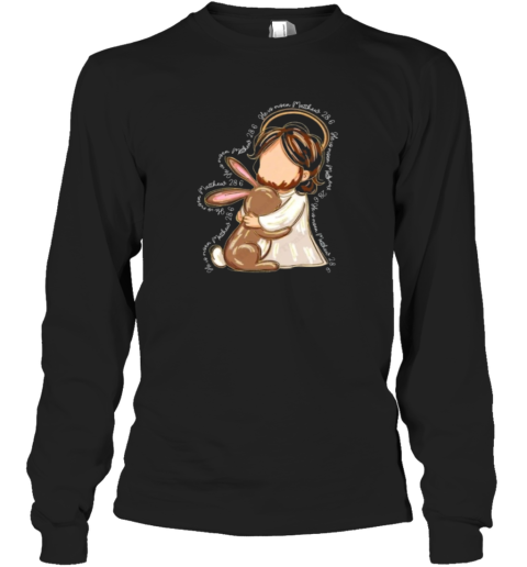 Brush Stroke Jesus He Is Risen Long Sleeve T Shirt