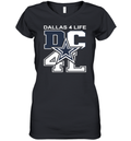 Dallas Cowboys 4 Life Women039S V Neck T Shirt