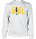 Caitlin Clark Shoot Like A Girl Long Sleeve T Shirt