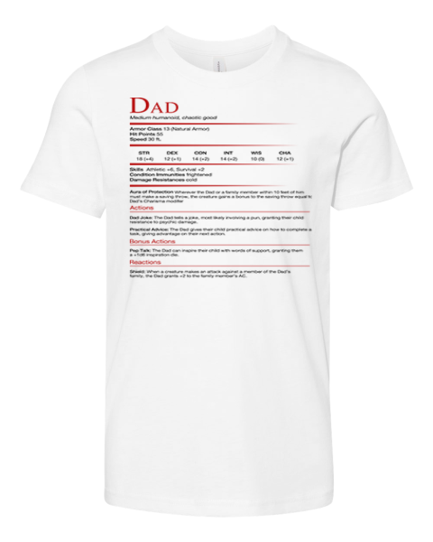 Dungeons Amp Dragons Dad Premium Youth T Shirt