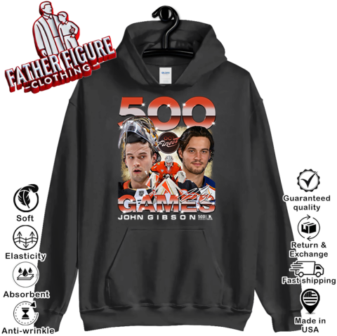 Anaheim Ducks John Gibson 500 Games Hoodie