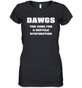 Dawgs The Cure For A Reptile Dysfunction Women039S V Neck T Shirt