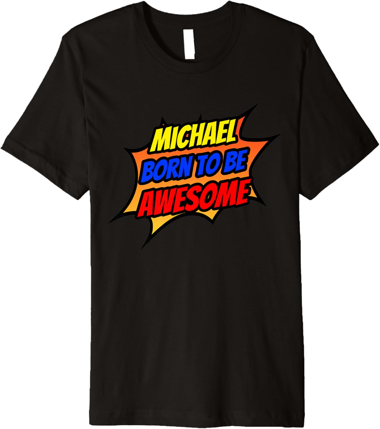Mens Michael Born To Be Awesome Funny Michael Name Premium