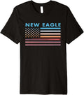 Vintage Sunset American Flag New Eagle, Pennsylvania Premium