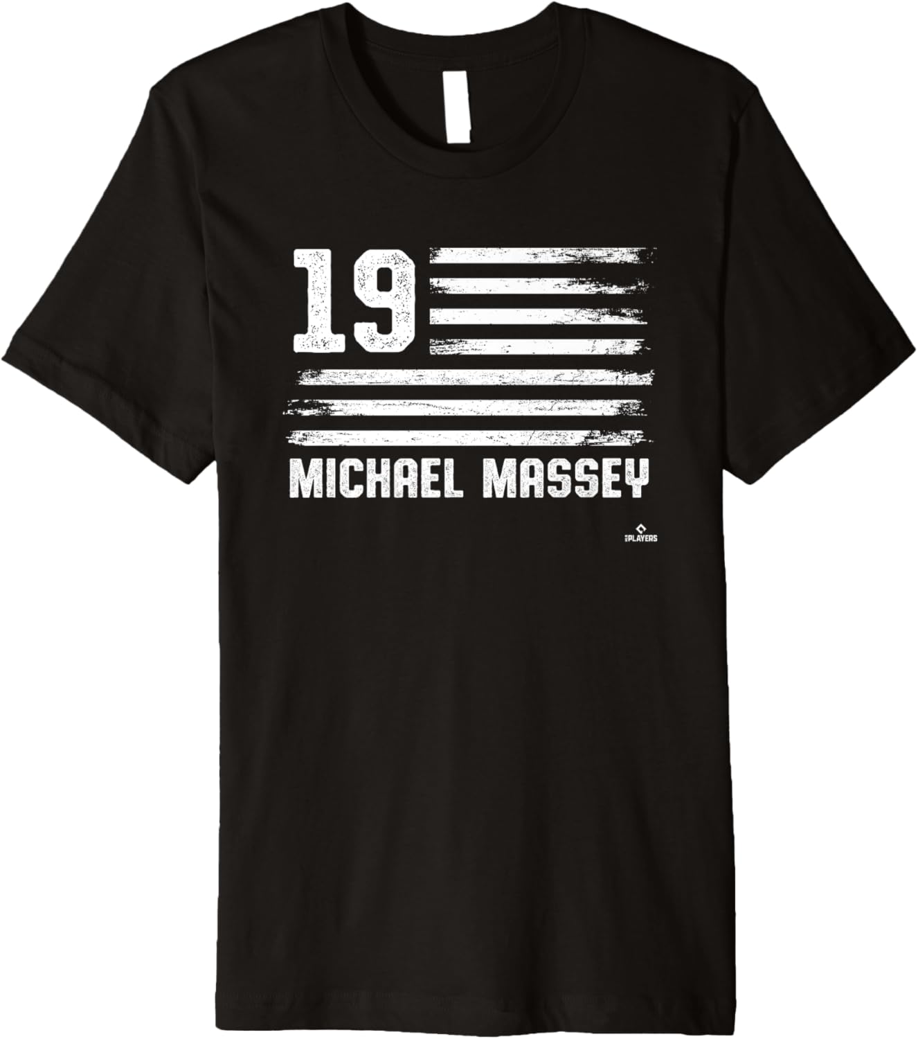 Flag Stripes Michael Massey Kansas City Baseball MLBPA Premium
