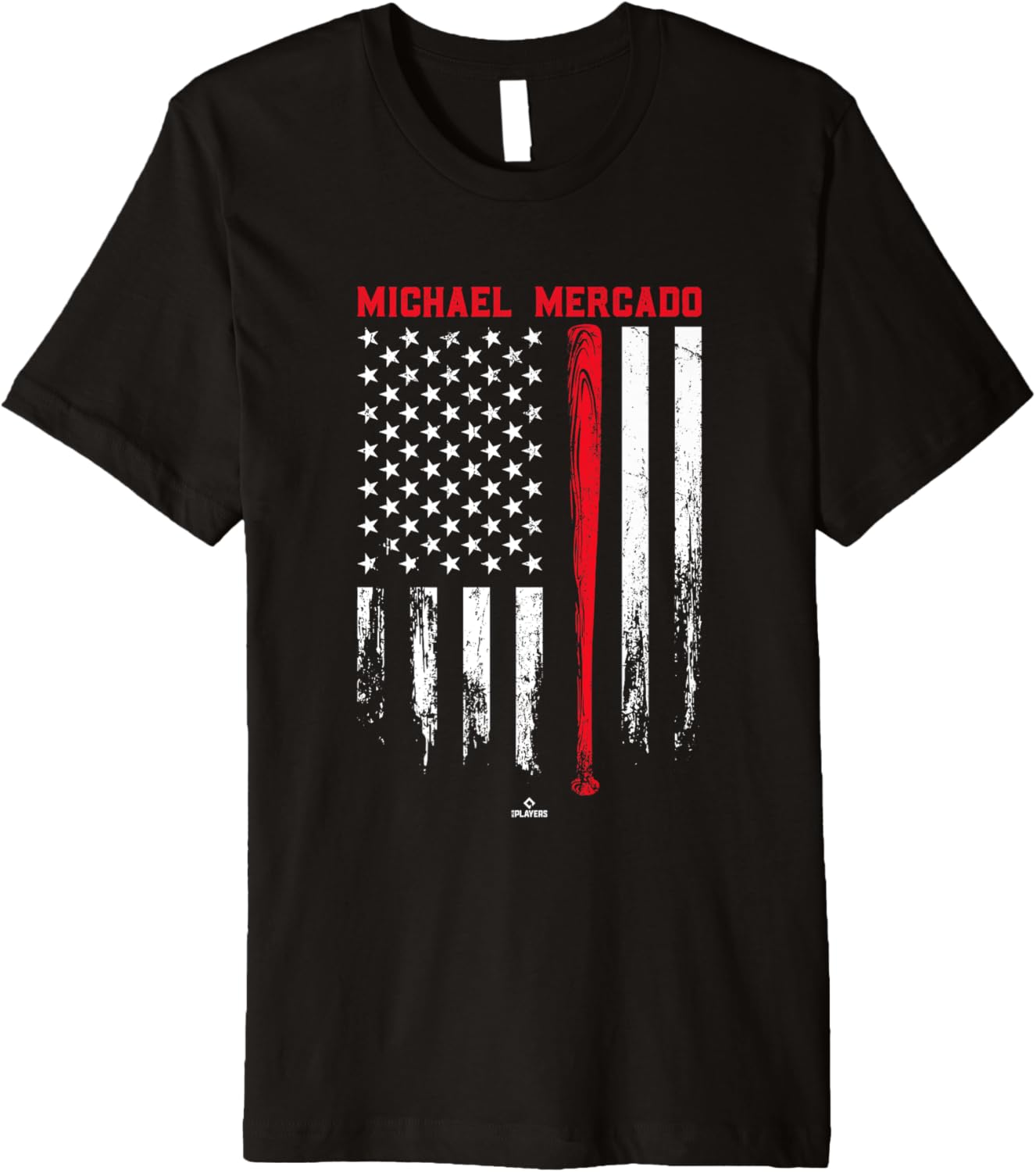USA Flag Bat Michael Mercado Philadelphia Baseball MLBPA Premium