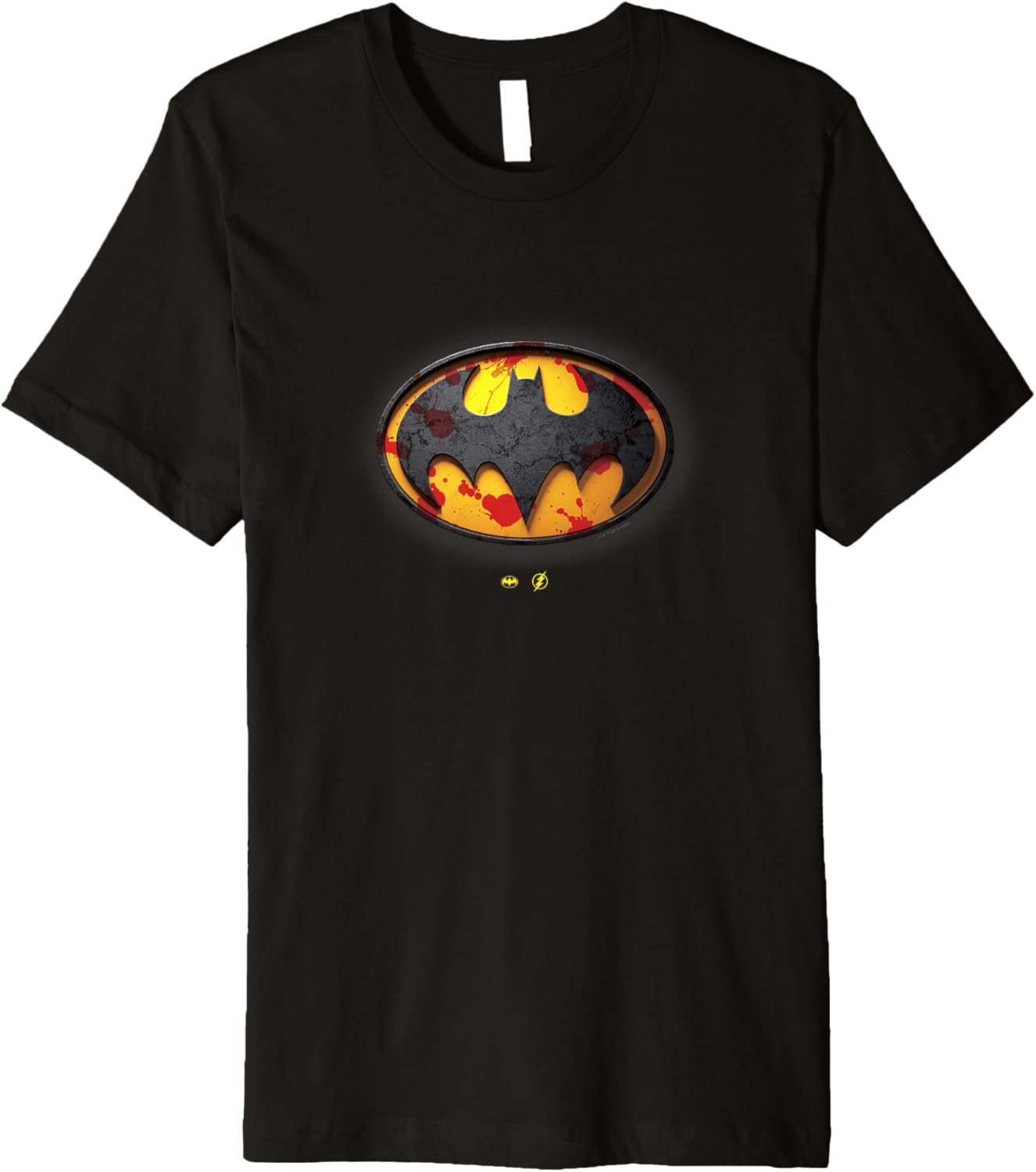 The Flash Blood Covered Michael Keaton Vintage Bat Symbol Premium