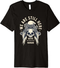 NAHUAS Tribe We Are Here Native Indian Skull Eagle Premium