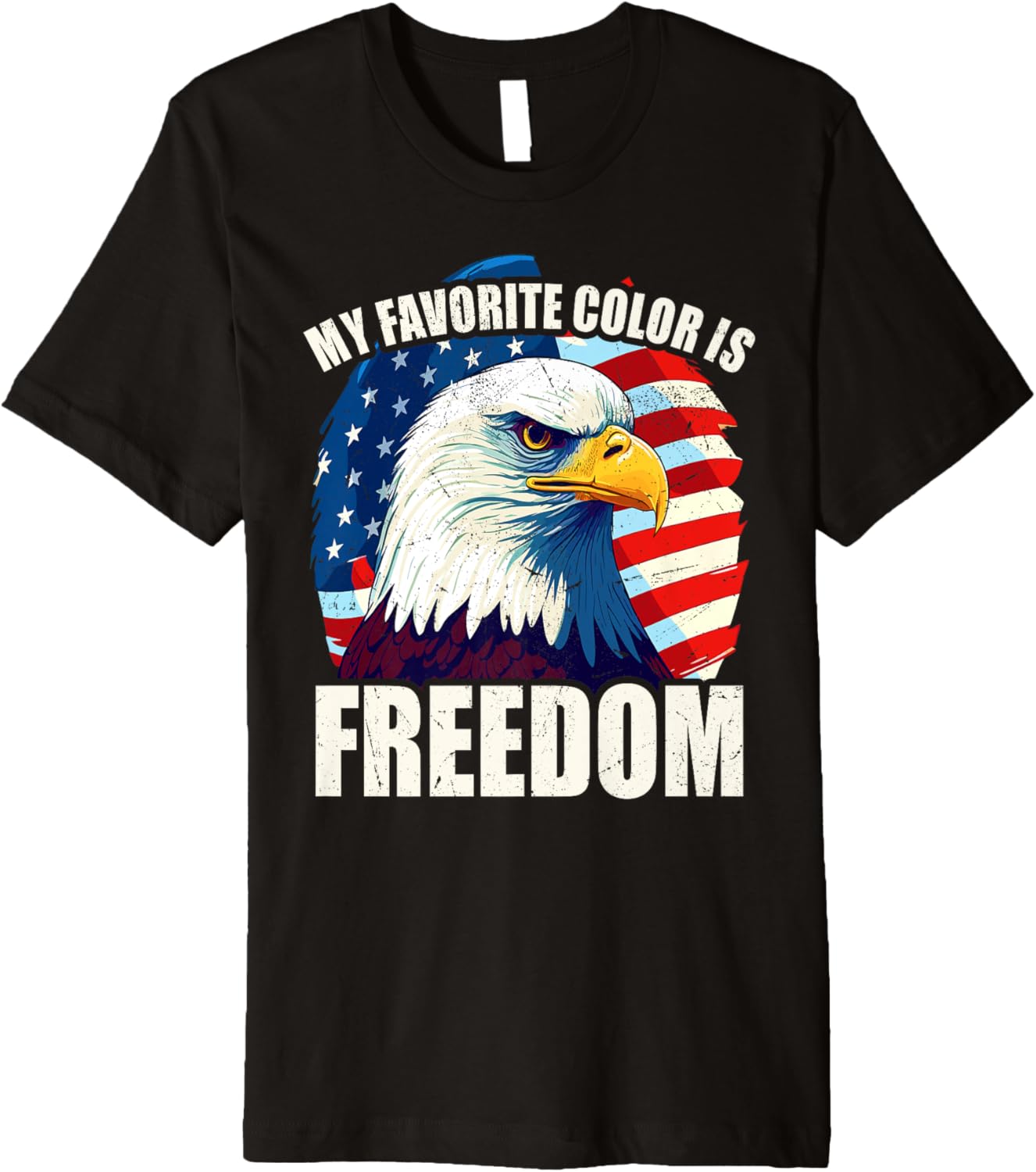 My Favorite Color Is Freedom Eagle American Flag Patriotic Premium
