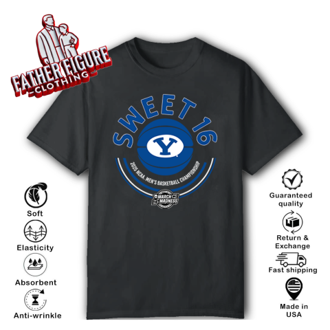 Byu Cougars Basketball 2025 March Madness Sweet Sixteen T Shirt