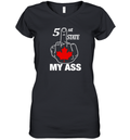 51St State My Ass Canada Middle Finger Women039S V Neck T Shirt